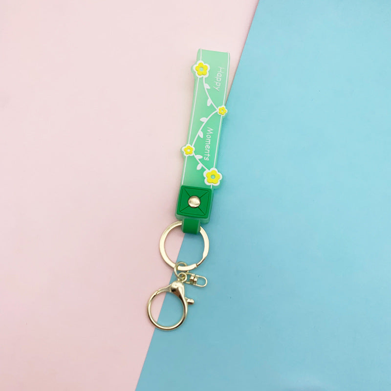 Wholesale Soft Gum Candy Color Lanyard Keychains